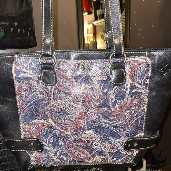 Patricia Nash feathered paisley print purse - Picture 4 of 14